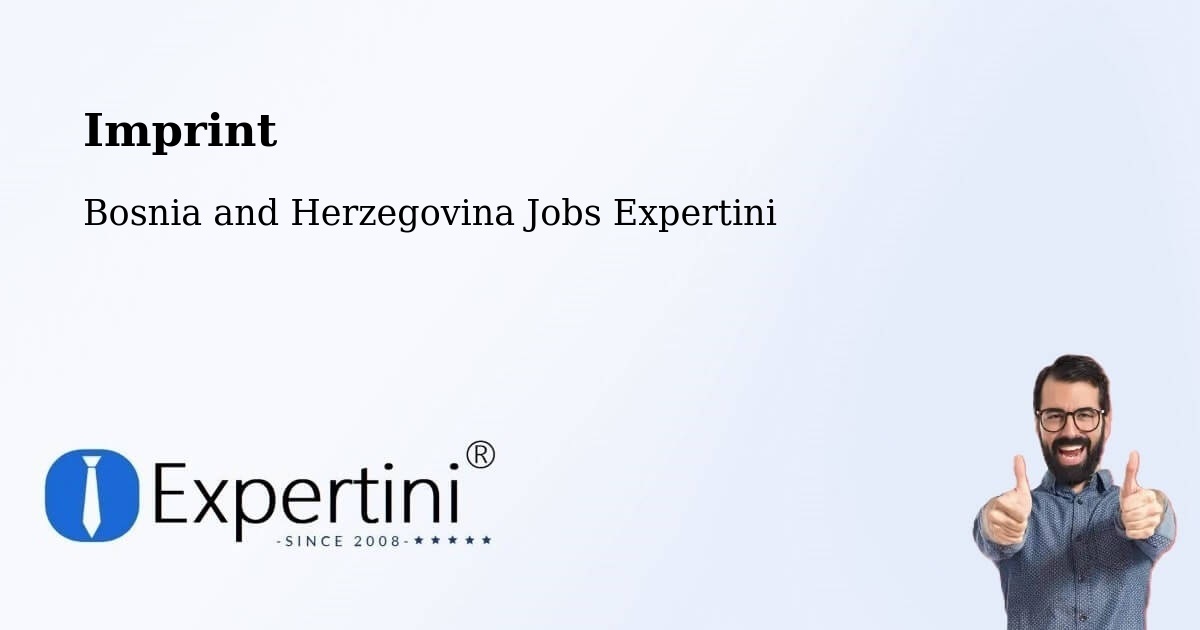 Imprint – Čelinac - Bosnia and Herzegovina Jobs Expertini
