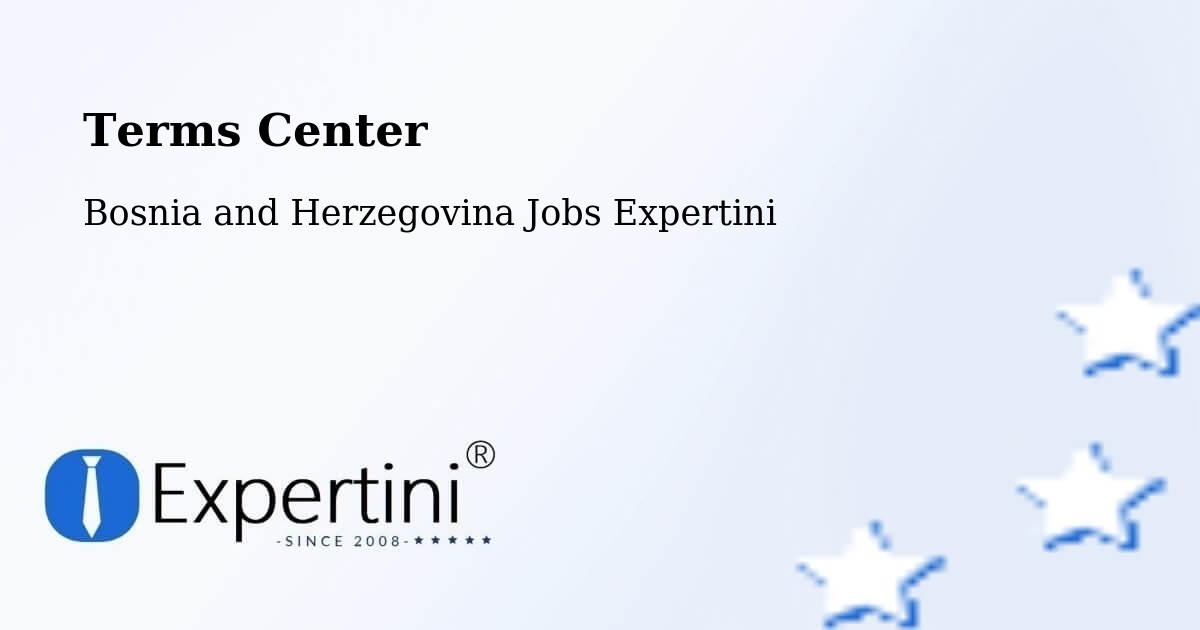 Terms of Service – Čelinac - Bosnia and Herzegovina Jobs Expertini